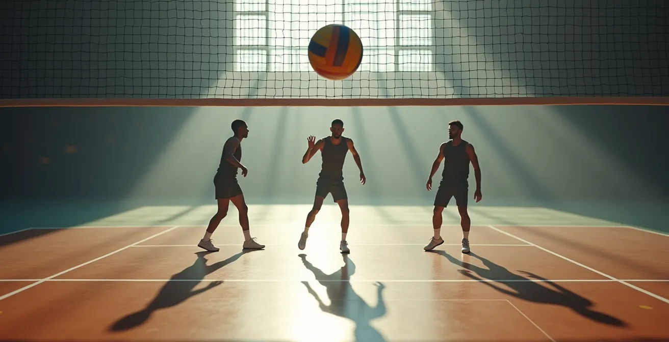 Système tactique de l'attaque tempo zéro au volleyball brésilien