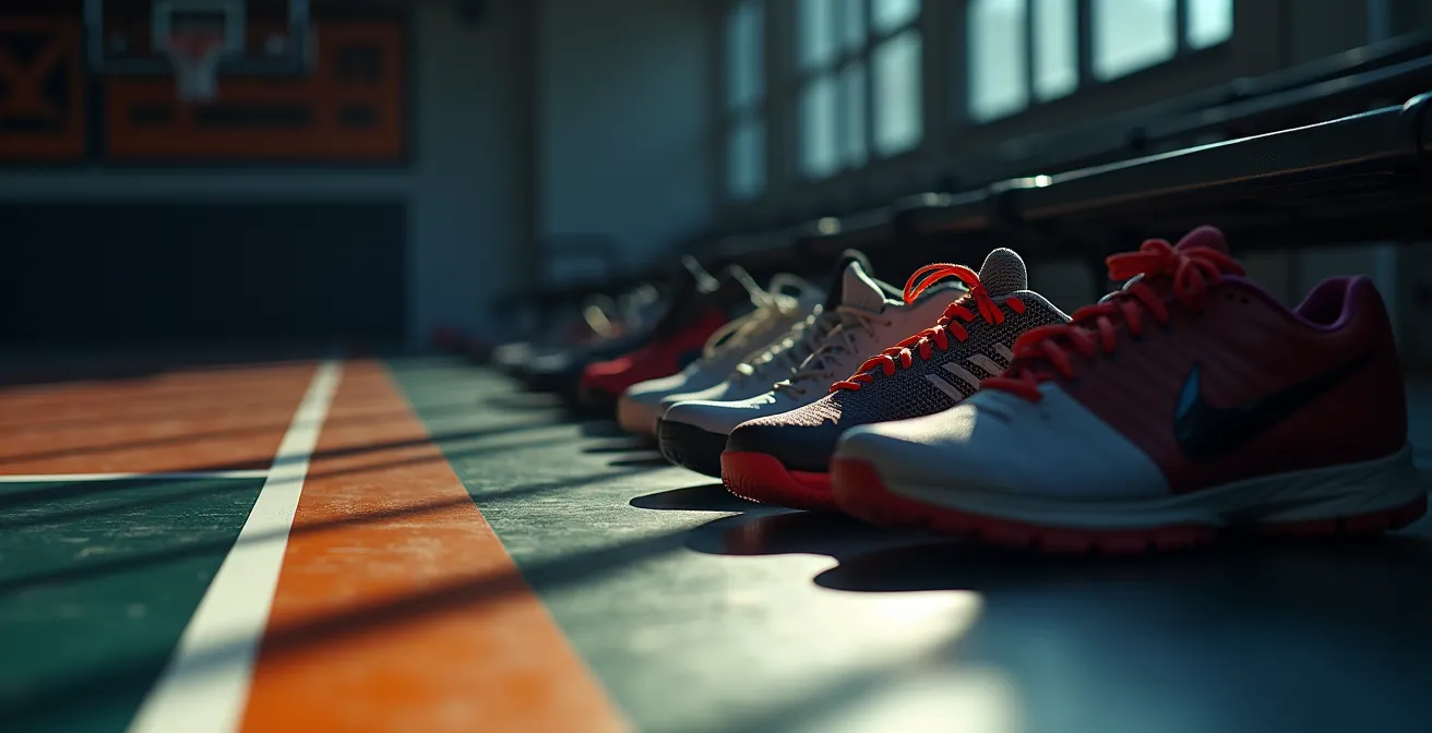 Banc de touche avec remplaçants prêts à entrer en jeu lors d'un match de volleyball