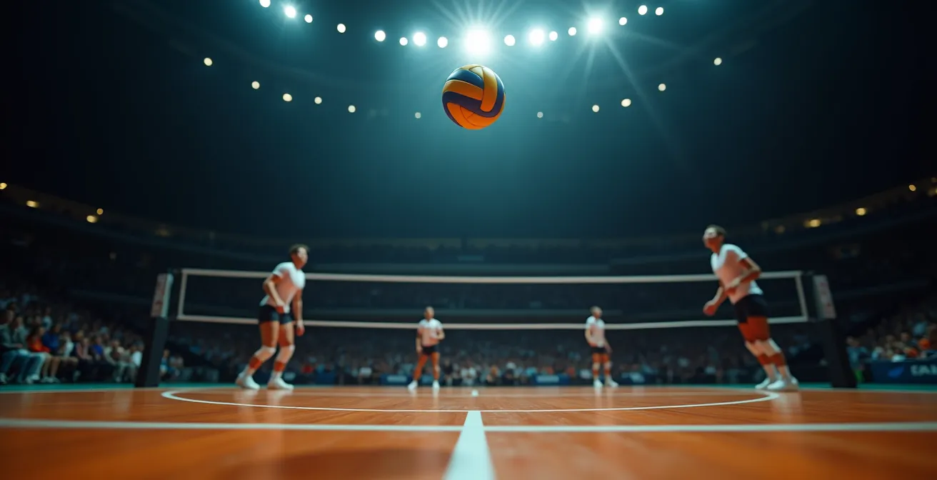 Moment de tension extrême lors d'un point décisif en match à élimination directe